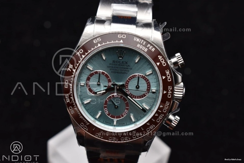 QF Daytona Braclet on 126506 Dial Stick YG V 1:1 Best Edition Breathable Ice Marker SS 791 SH4131 Blue 0814